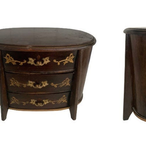 Dark Wood Jewelry Box // orders English Country Three Drawer Jewellery Organizer