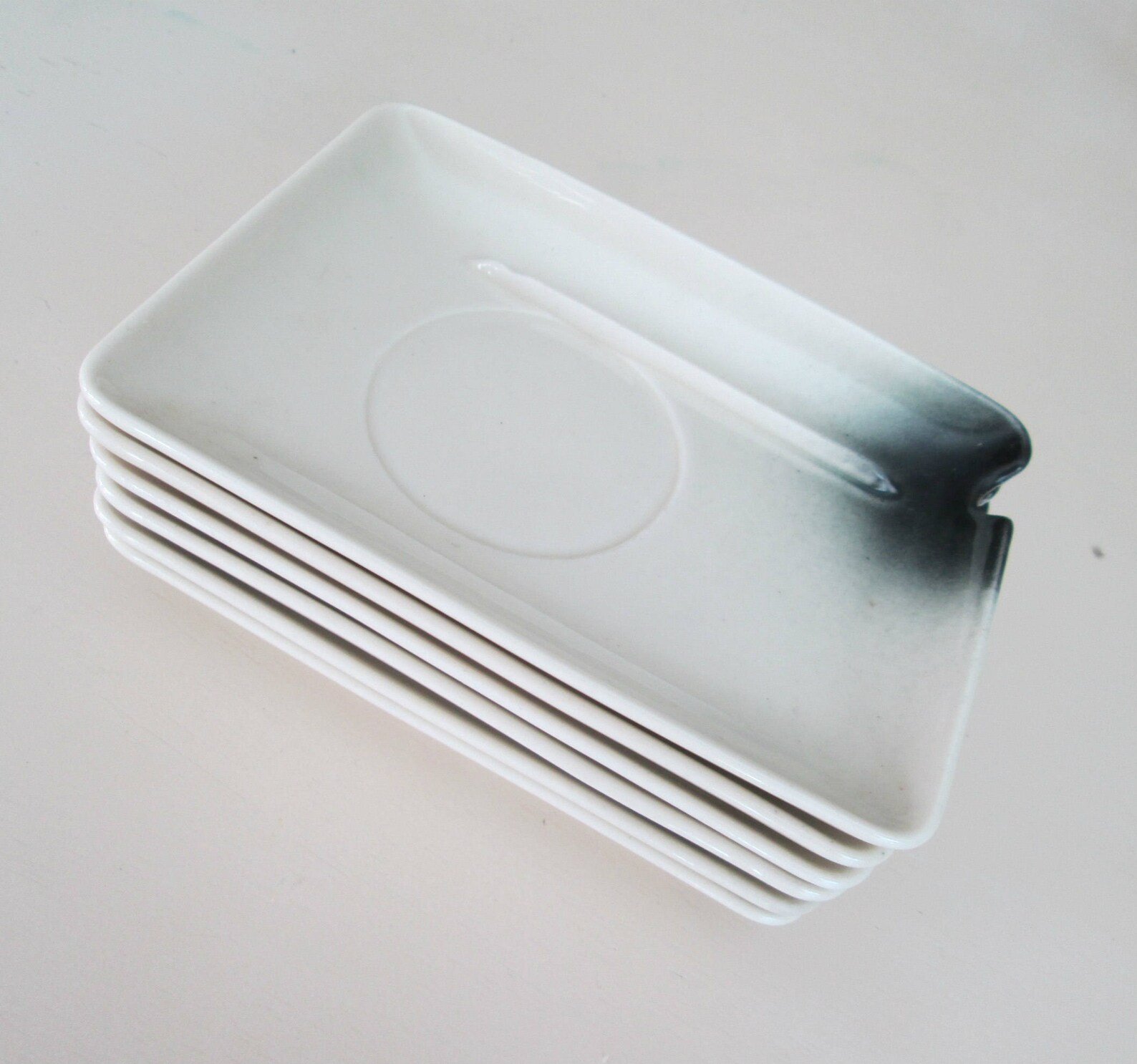 Mid Century Modern Rectangular Appetizer Plates // Senegal Etsy