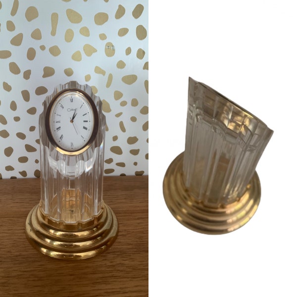 Colibri Battery Operated Table Clock Art Deco Style Time Piece