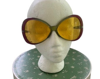 Vintage Dr. Pepper Übergroße Boho Sonnenbrille