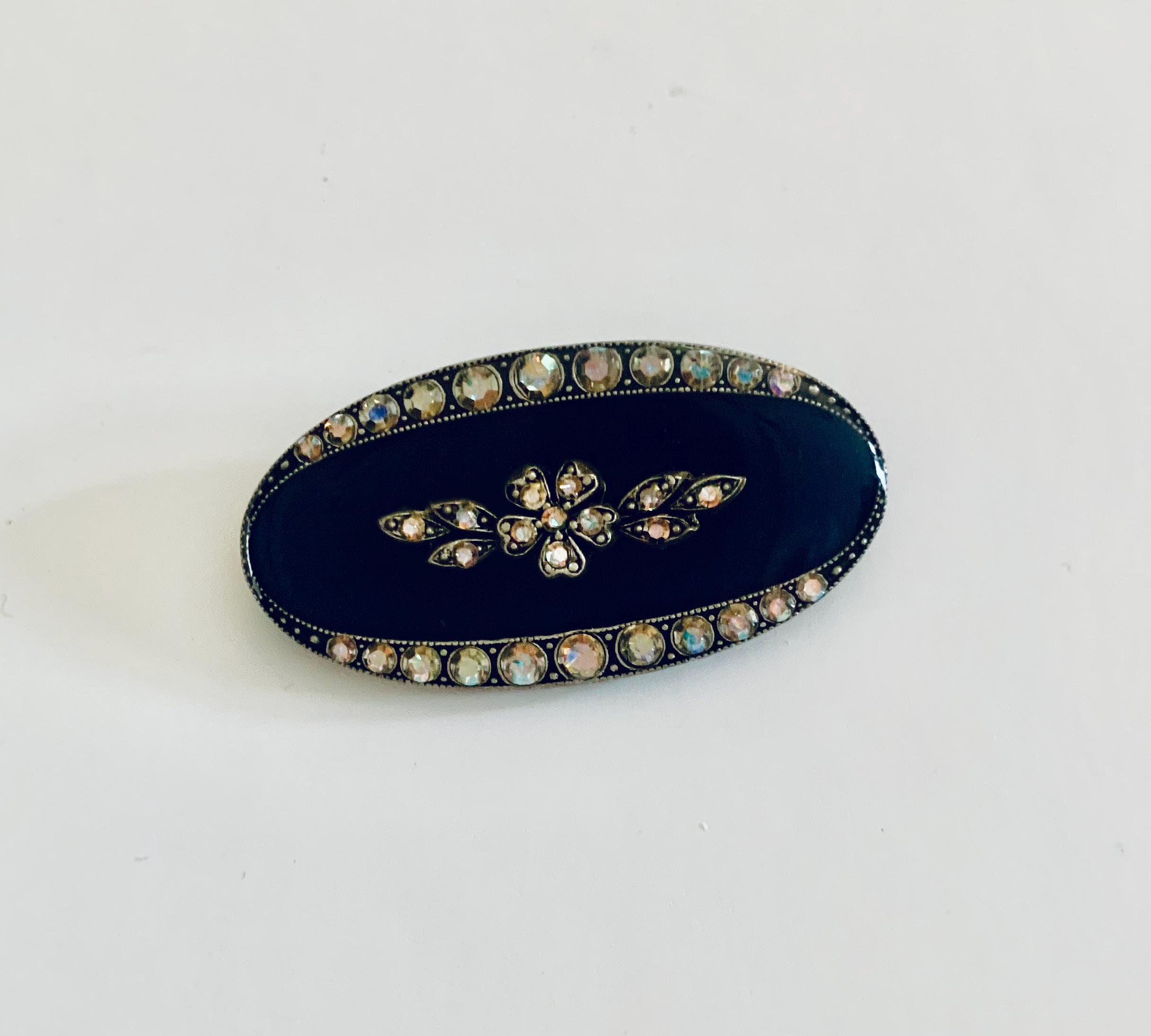 アールデコ キャサリン ポパスコ ブローチ // ビクトリア朝のエナメル