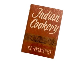 1960s Indian Cookery Hardcover Cookbook