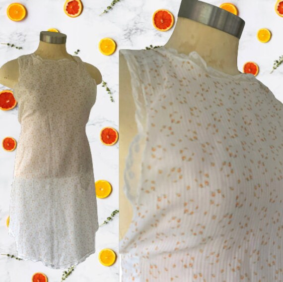 Calico Cotton Batiste Pinafore Apron