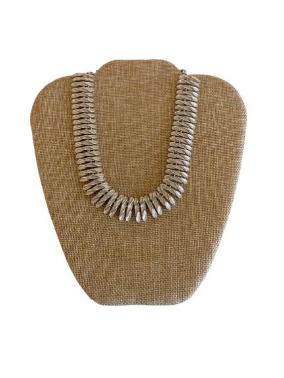 Kramer Brushed Silver Link Necklace - image 1