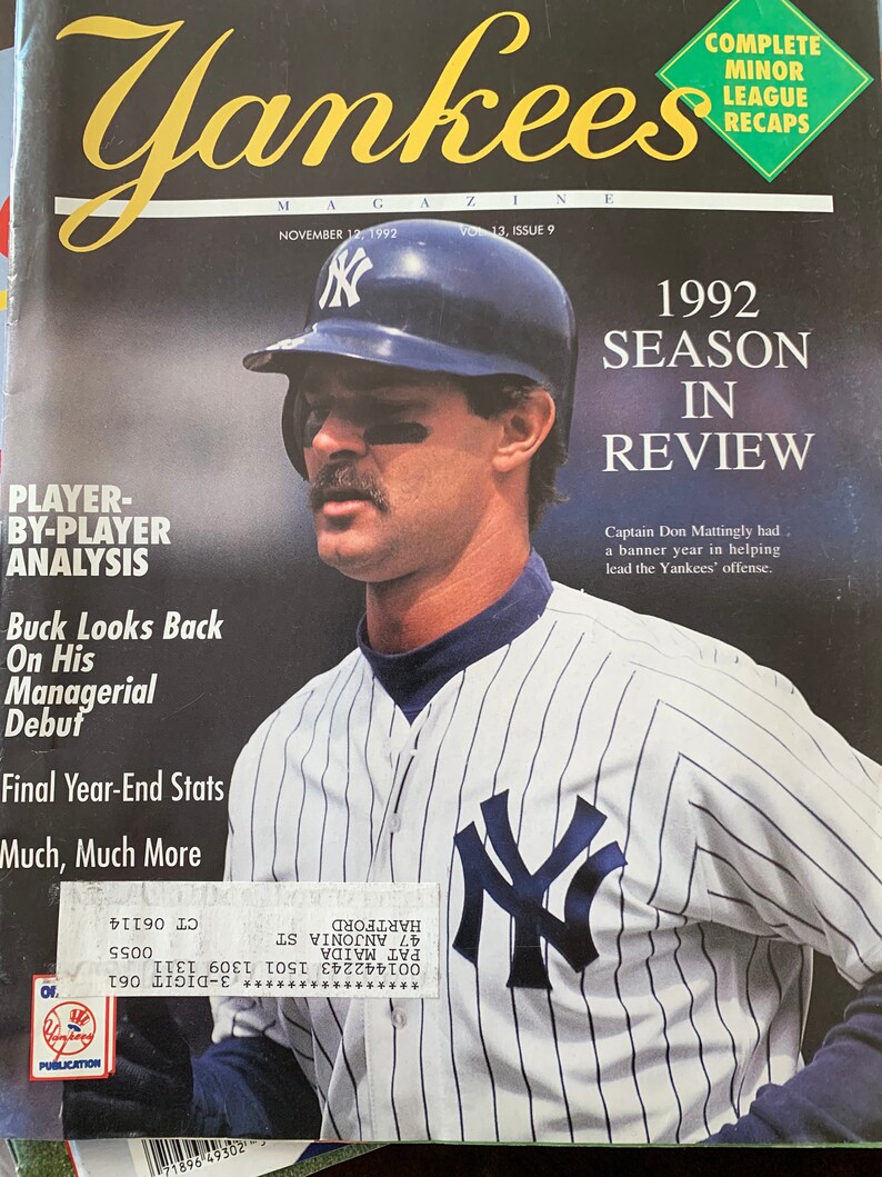 New York Yankees Magazines 19921995 Etsy