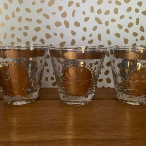 1960s MCM Barware Whiskey Glasses - Etsy