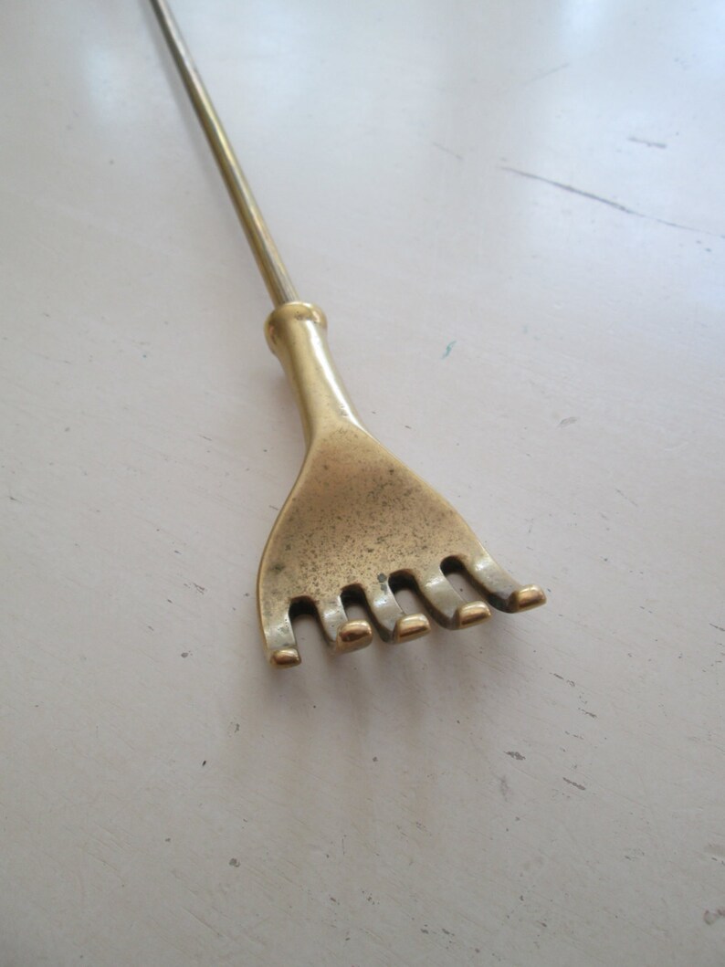 Brass Shoe Horn Back Scratcher Combo Etsy