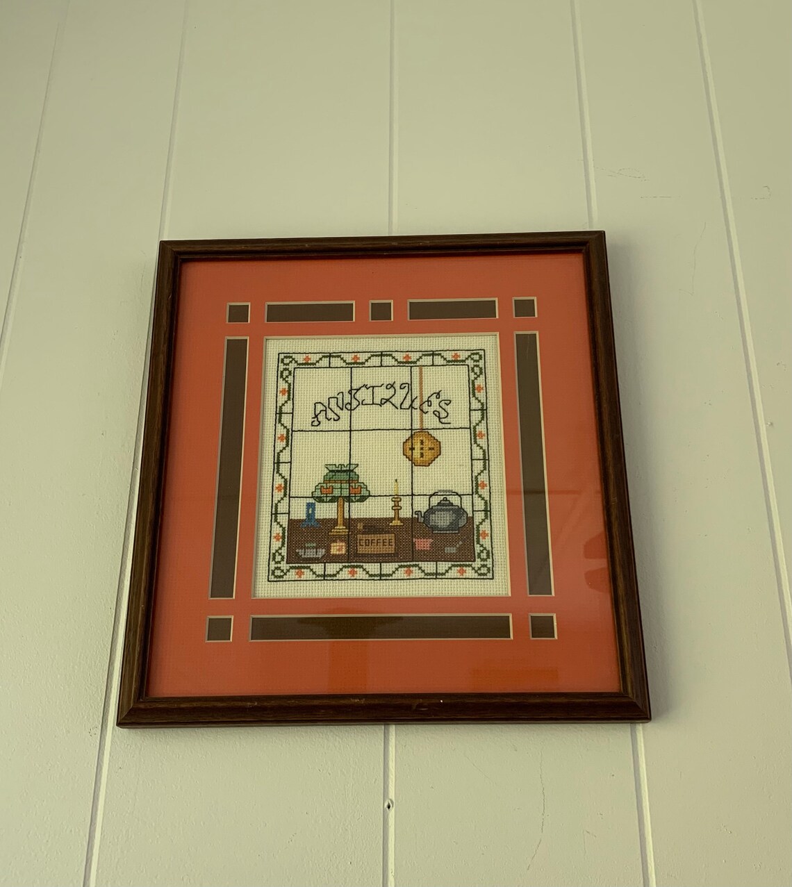 Antiques Needlepoint Framed Art Etsy