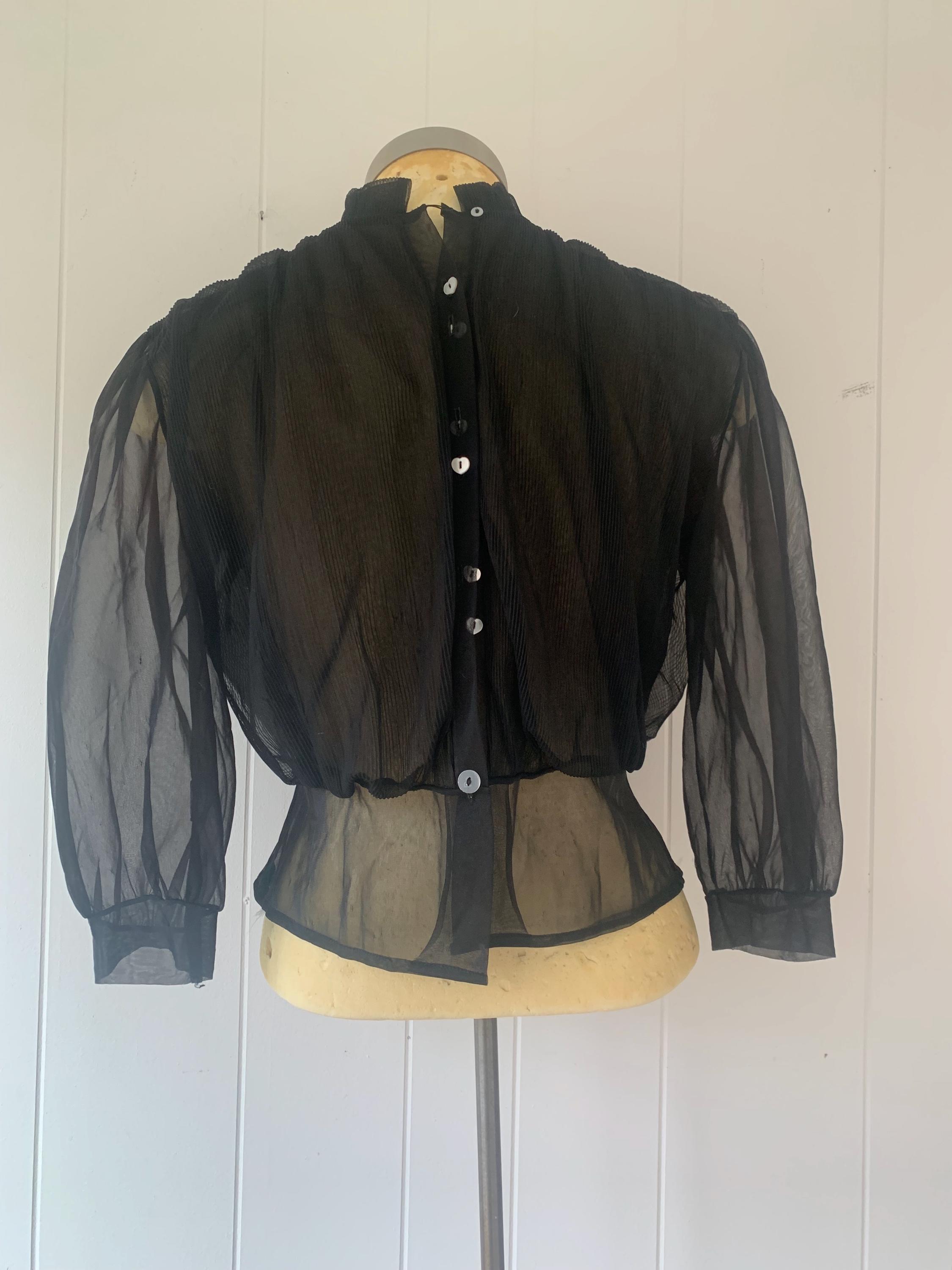 1950s Sheer Blouse - Etsy 1950s Sheer Blouse - Etsy