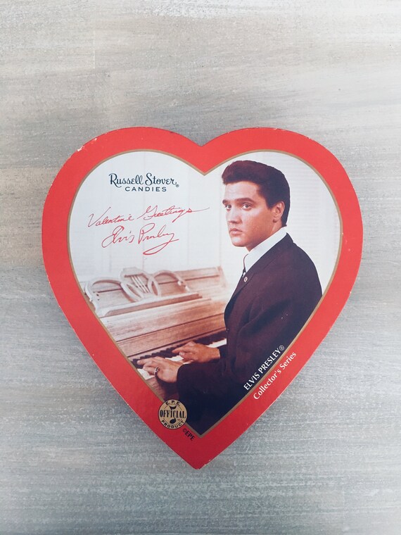 Elvis Presley Valentine Heart Box Collector Series Russell Etsy