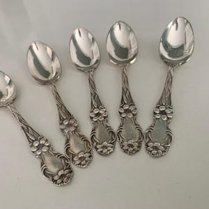 Silver Frontenac Demitasse Spoons Set of 5