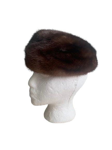 Brown Fur Beret - Etsy display picture 2
