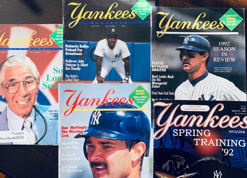 New York Yankees Magazines 19921995 Etsy