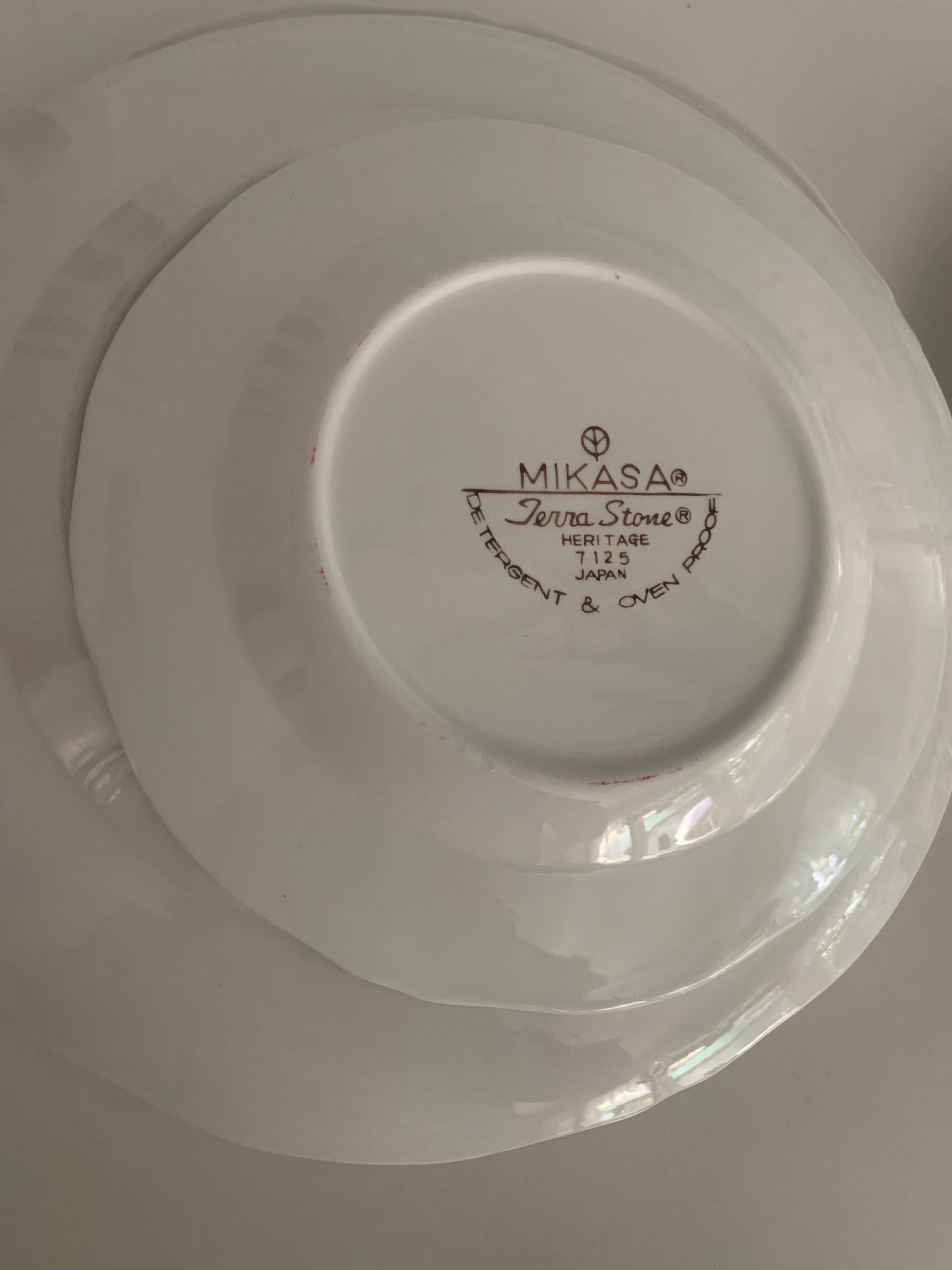 Mikasa Terra Stone Rooster Design Dinnerware Japan Detergent Oven