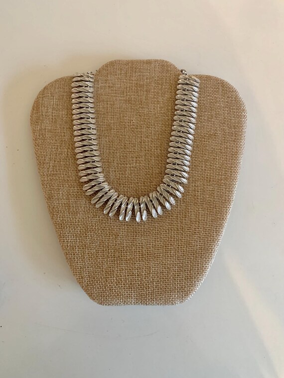 Kramer Brushed Silver Link Necklace - image 6