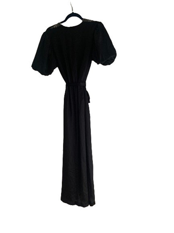 SALE - Dior Lingerie Black Embroidered Robe - image 6