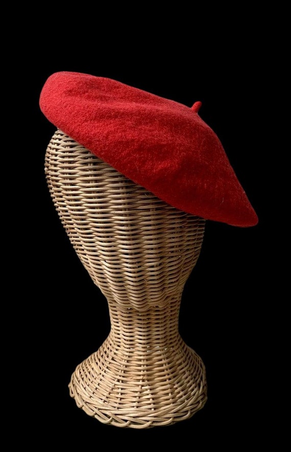 Brown Beret Two Tone Cream Beret Vintage Caramel Tam Woven Pillbox ReFabulousReVamped ReFabulous