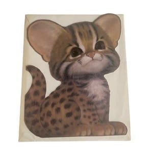 1970s Hallmark Nature Babies Large Birthday Card 12 Inch x 10 Inch With Envelope