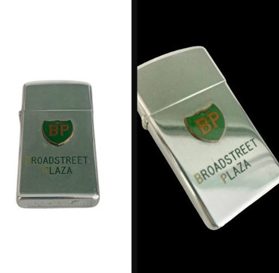 gennemførlig skjorte til stede Vintage Zippo Advertising Lighter // 1960s BP Gas Station - Etsy