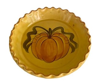 パンプキンパイ セラミックパイ皿 1971年 ロサンゼルスポッタリーズ オーブンウェア皿