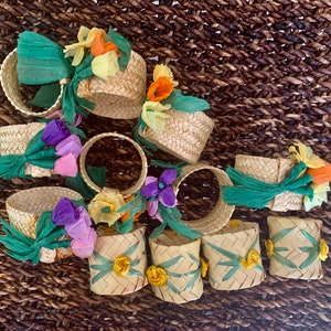 Straw Napkin Holders 12 Rings // Summer Picnic Barbecue