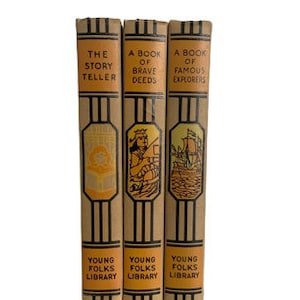 Young Folks Library, set di libri con copertina rigida degli anni &#39;50