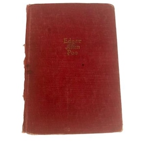1920s Edgar Allen Poe Tales and Poems Hardcover Book
