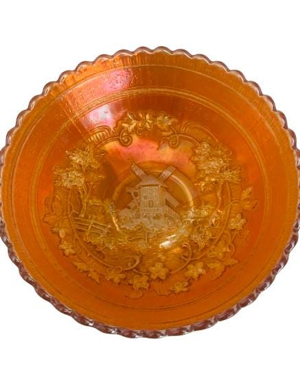 ウィンドミル ダブルダッチ イリデセント ガラスボウル ミッド