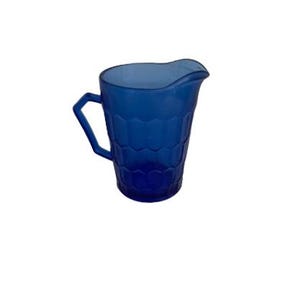 1930s Hazel Atlas Blue Glass Pitcher Creamer