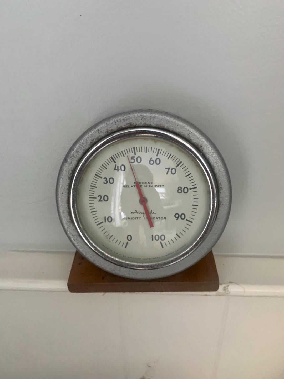1950s Airguide Hygrometer Humidity Indicator Wooden Stand - Etsy