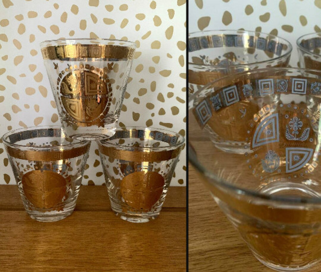 1960s MCM Barware Whiskey Glasses - Etsy