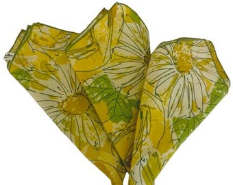 Vera Neumann Gula Blommiga Servetter Set med 3