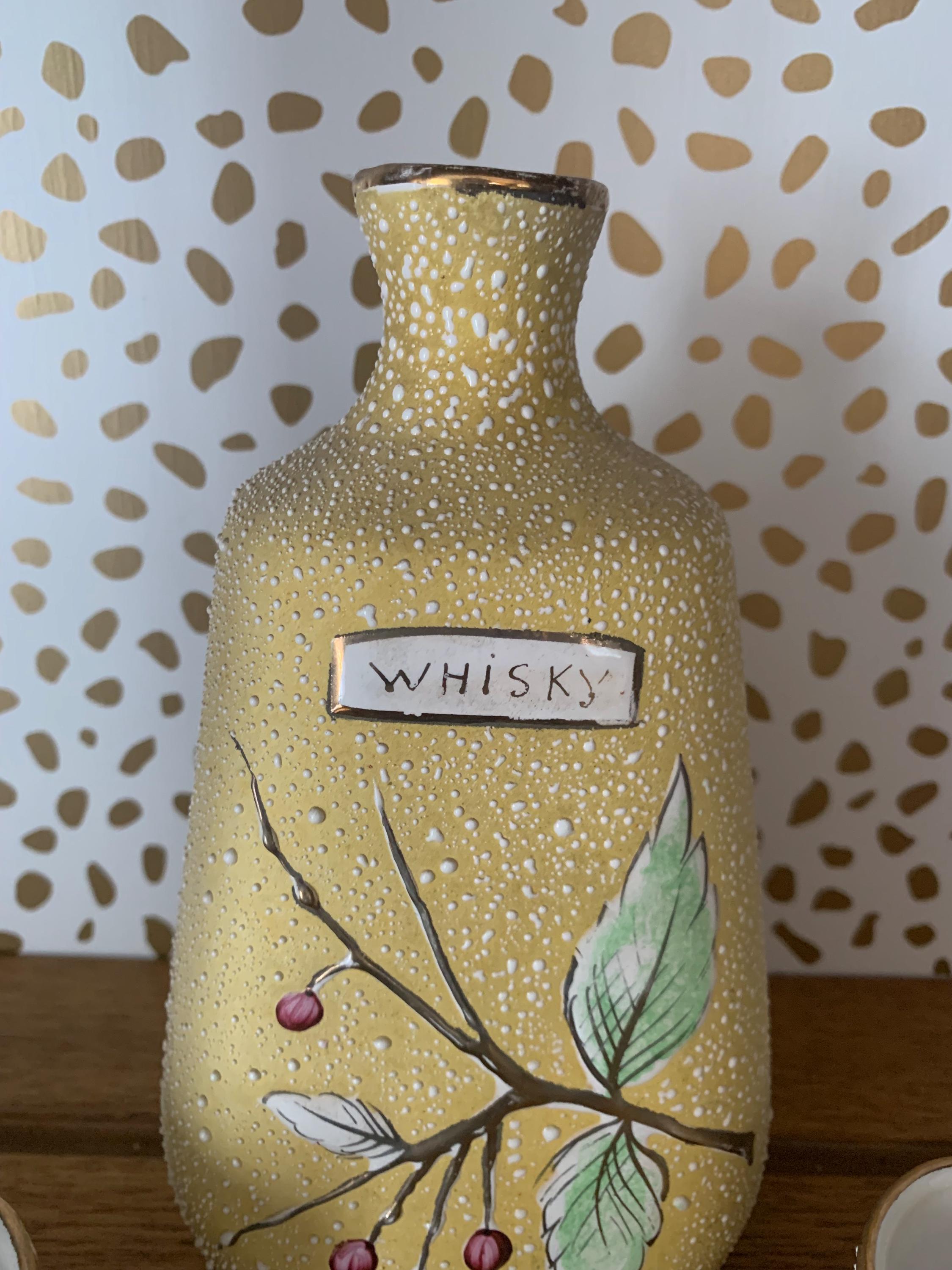 MCM Speckled Sake' Whiskey Decanter Cups Set - Etsy Hong Kong