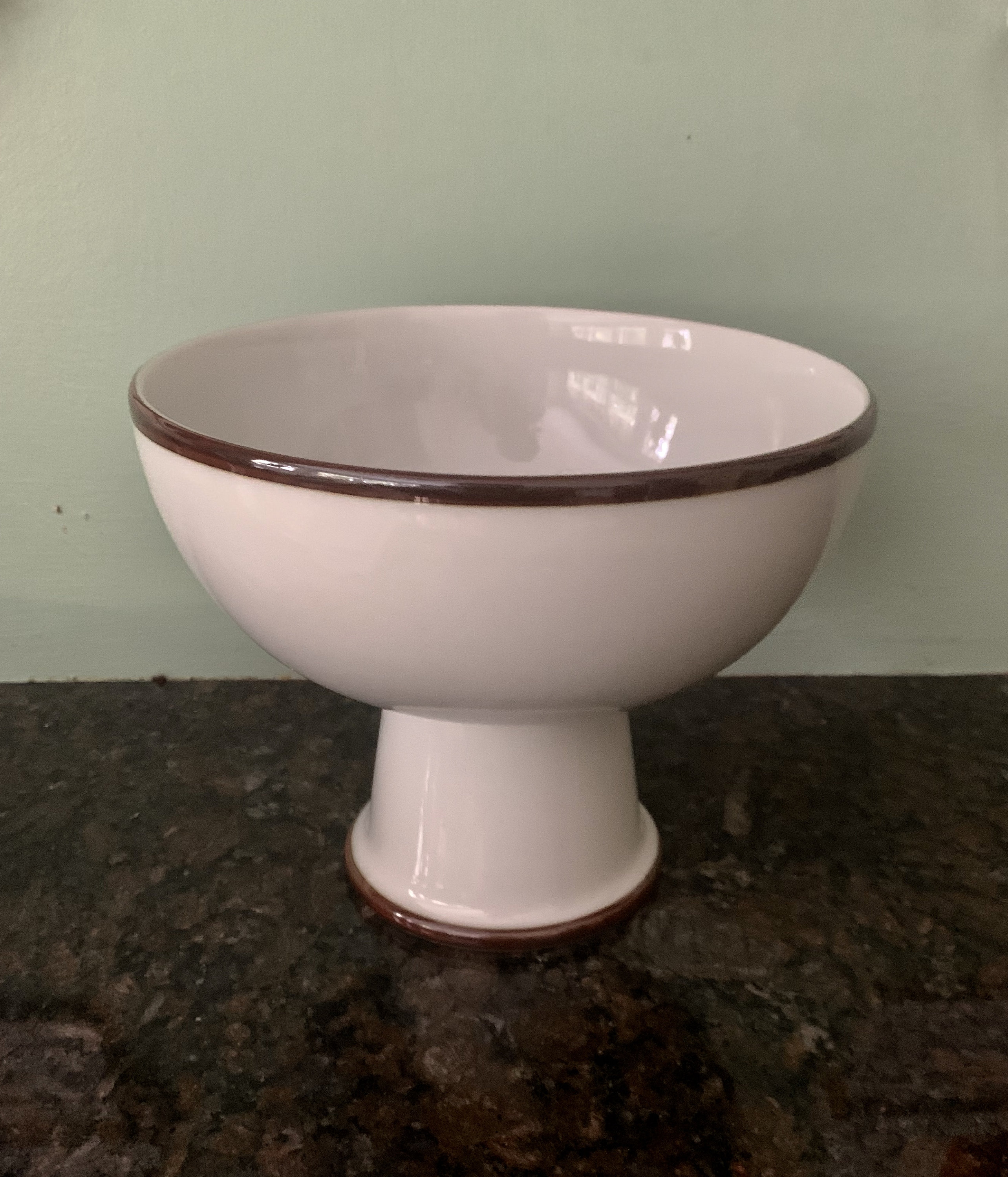 Dansk Bistro Pedestal Serving Bowl // Vintage Minimalist Etsy Denmark