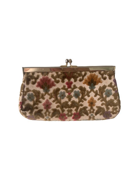 Mid Century Tapestry Clutch Purse