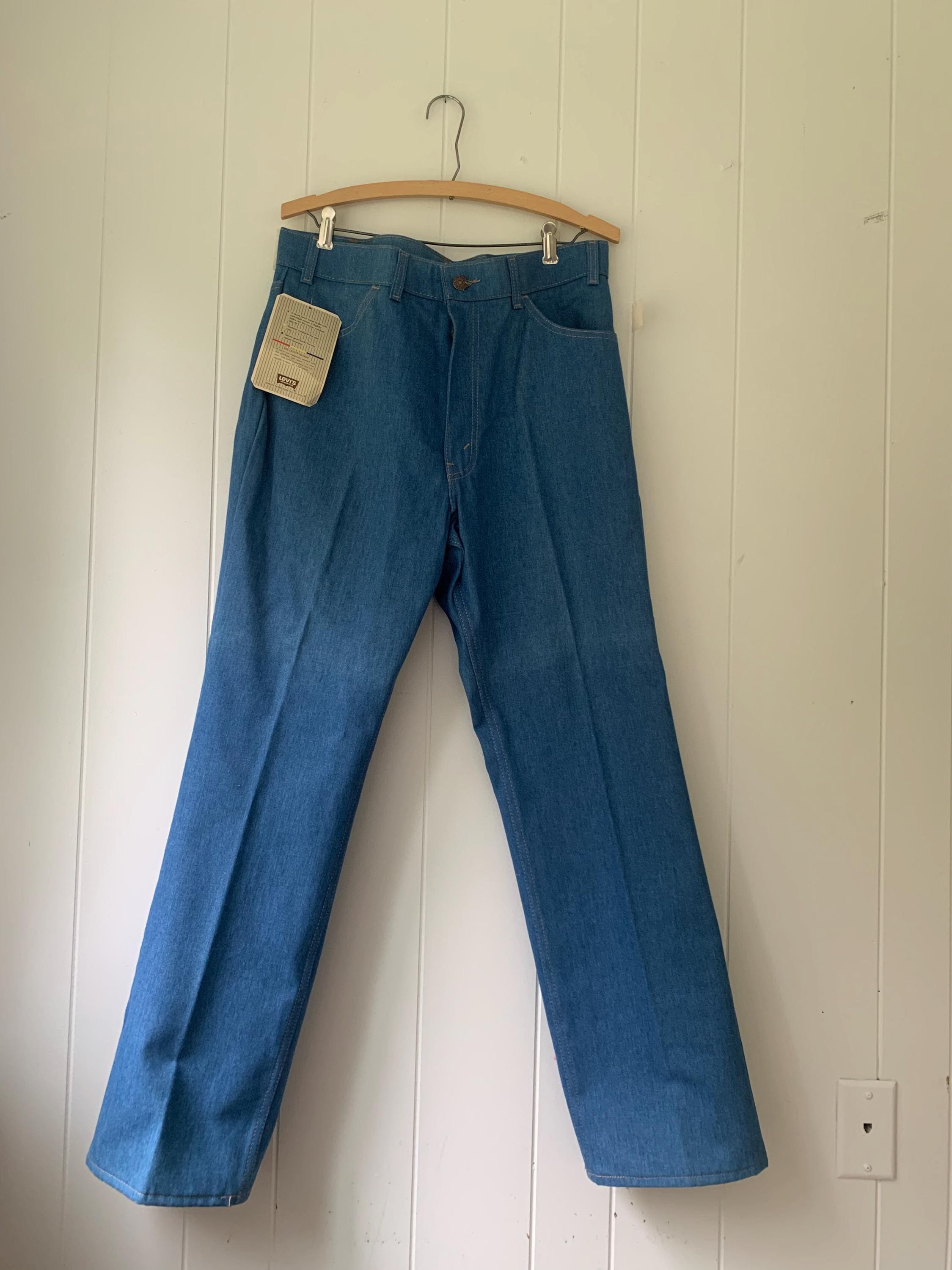 1980s NWT 36W X 30L Levis // Light Brushed Denim Levi's for