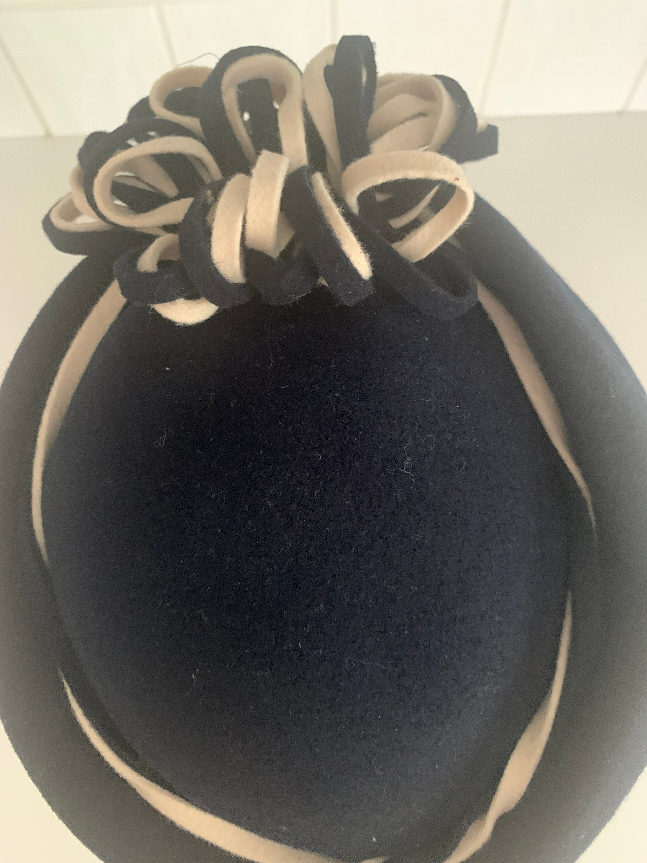 1950s Sylvia Felt Wool Fascinator Hat - Etsy