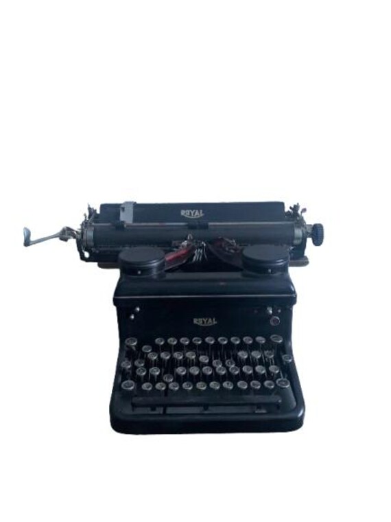 古いタイプライター 1930年代のアンティーク工業用ロイヤルタイプライター - Etsy 日本