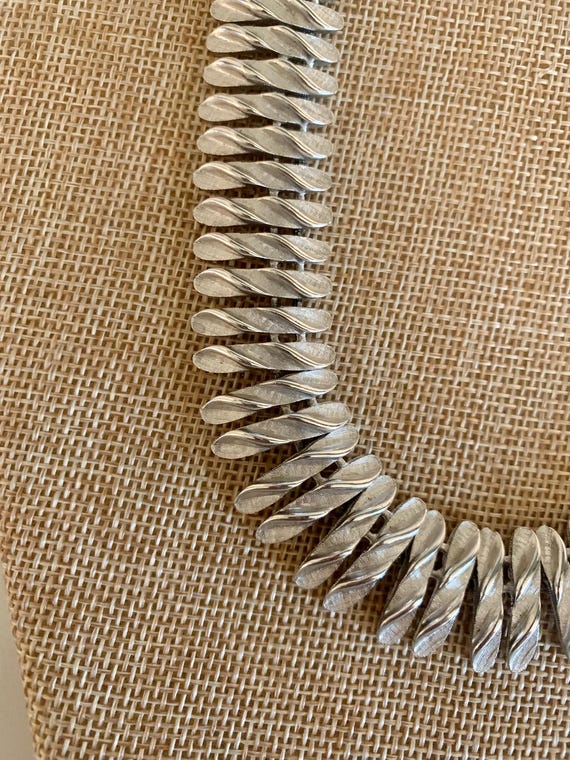 Kramer Brushed Silver Link Necklace - image 8