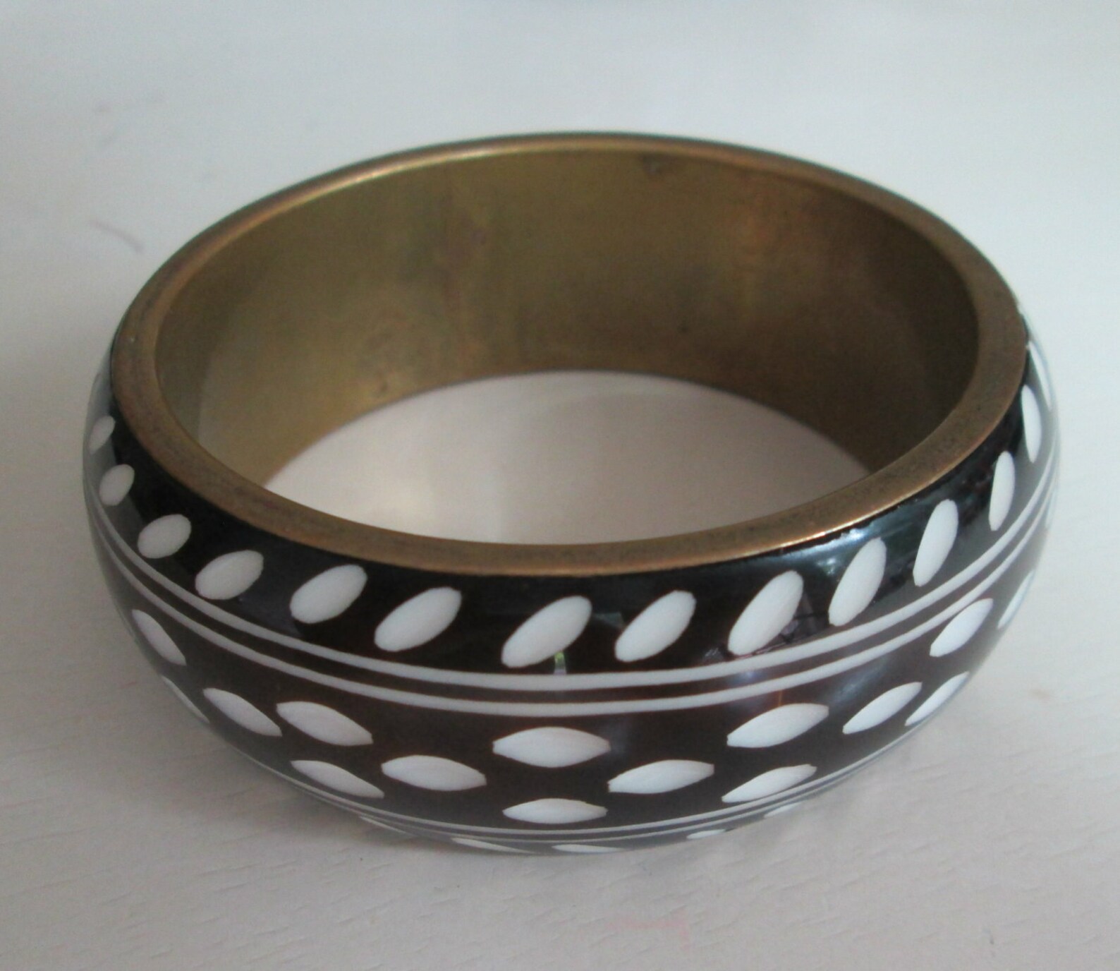 Black and White Bangle Bracelets // Set of 3 // Tribal Boho | Etsy