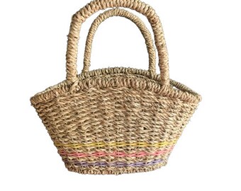 Vintage Spring Basket with Handles