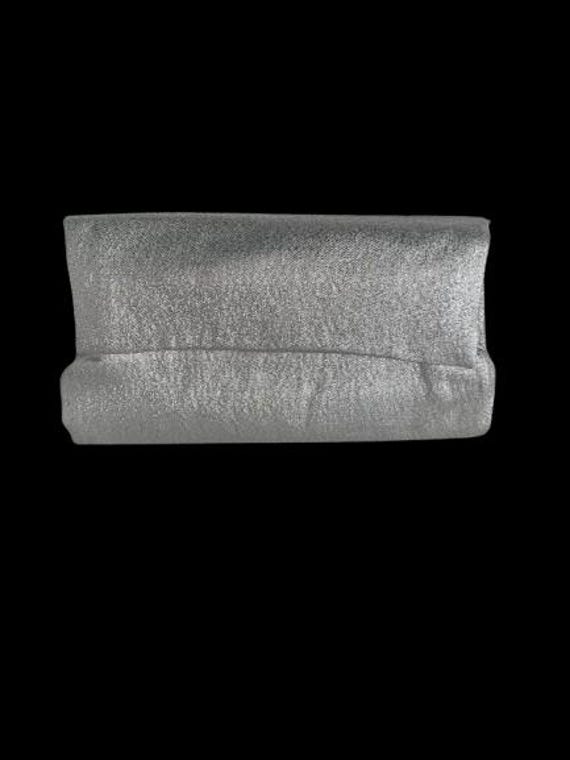 1960s Lady Buxton Silver Lame Clutch Purse - image 2