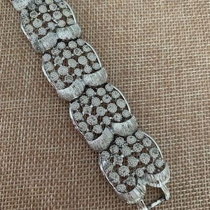 Coro Pegasus Silver Wide Link Bracelet