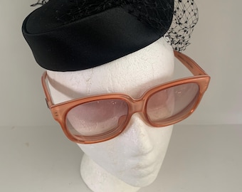 Emmanuelle Khanh Paris Cream Colored Thick Framed Sunglasses, Mod 8080, France Emmanuelle Khanh Paris Cream Colored Thick Framed Sunglasses  main image 3