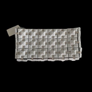 1940s White Plasticflex Clutch Purse