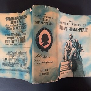 Obras completas de William Shakespeare // Libro de tapa dura con tapa de polvo