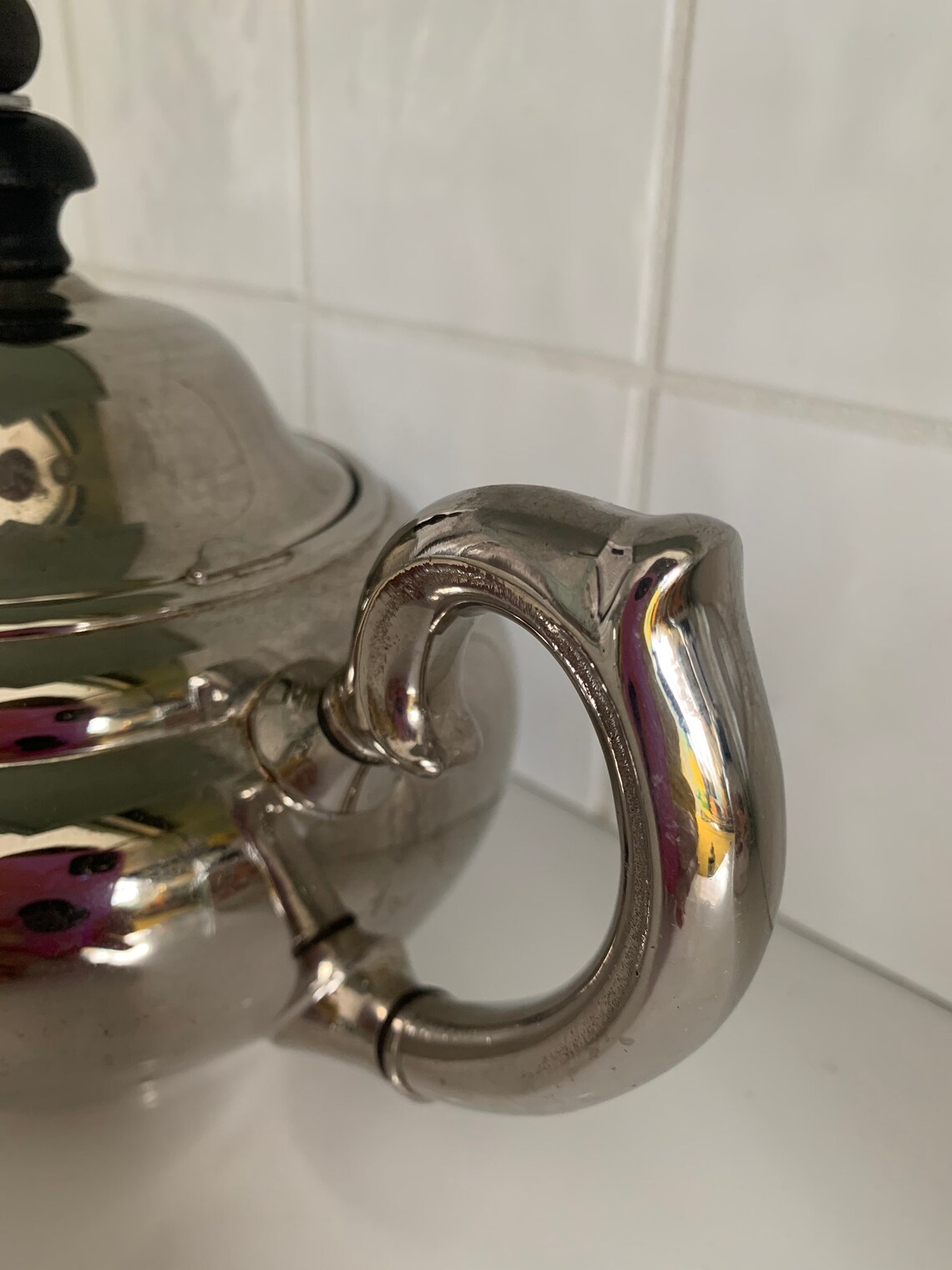 Four Cup Tea Ball Tea Pot // Landers Frary and Clark Silver Etsy