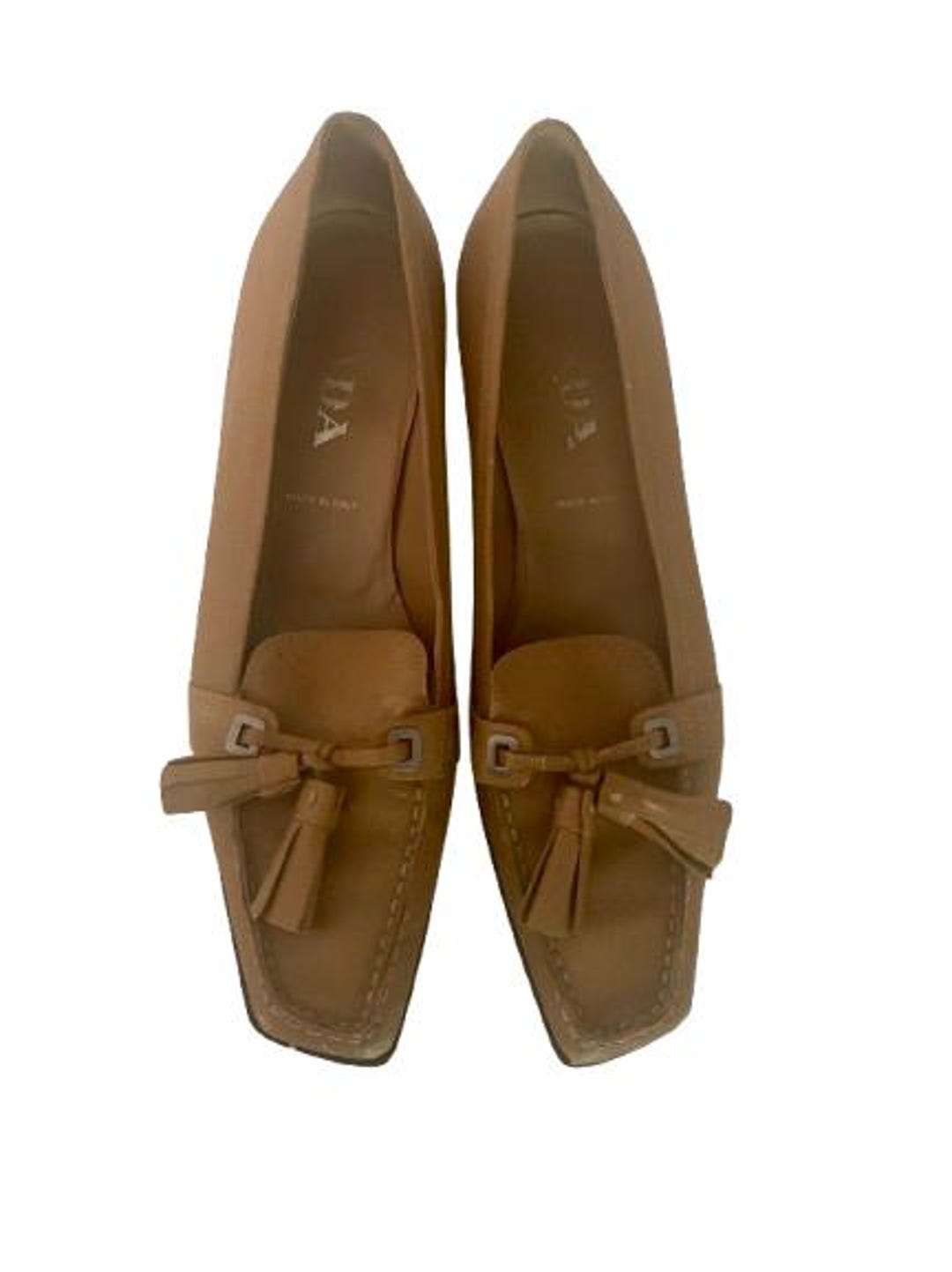 靴 PRADA Camel Heeled Loafers SquareToe 36 il_1080xN.7117180855_5gzv.jpg