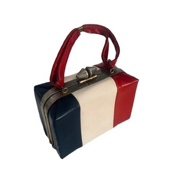 RARE Compact MCM Red White Blue Handbag - Price Reduction