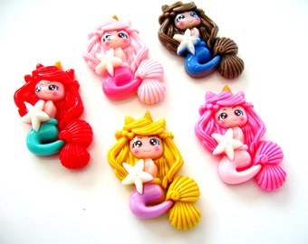 Little Mermaids, Western Style, Mermaids Thumbtack, Mermaids Push Pin, Mermaids Notice Board Pins, Western Push Pins
